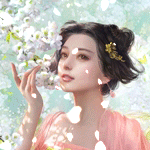 99px.ru аватар Девушка - японка возле сакуры