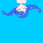 99px.ru аватар Девушка с синими волосами