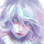 Аватар Девушка с глазами цвета радуги, by yuumei