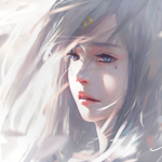 99px.ru аватар Белокурая девушка, art by wlop