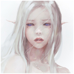 Аватар Девушка-эльф, art by wlop