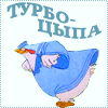 99px.ru аватар Бегущая курица в синей футболке (Турбо-цыпа)