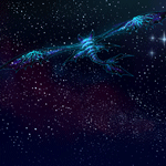 99px.ru аватар Дракон летящий в ночном небе