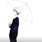 99px.ru аватар Аниме парень под прозрачным зонтом