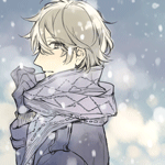 99px.ru аватар Парень в шарфе стоит под снегом