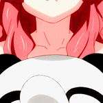 99px.ru аватар Мио Китахара / Mio Kitahara из аниме Мы ждем тебя летом / Ano Natsu de Matteru с плюшевым пандой