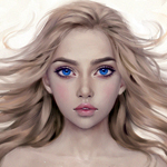 Аватар Девушка с голубыми глазами, by Selenada