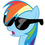 Аватар Rainbow Dash / Радуга Дэш из мультика My Little Pony: Friendship Is Magic / Мои маленькие пони: Дружба — это чудо, by TiredBrony
