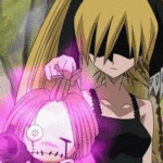 99px.ru аватар Марион Фауна из Shaman King держит куклу Чака
