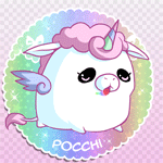 99px.ru аватар Упитанный единорог, с языка которого стекает радуга (POCCHI), by ChosenVowels