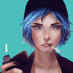Аватар Хлои Прайс из игры Life is Strange держит в руках зажигалку. Автор: PERSHUN