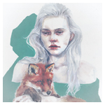 Аватар Девушка с лисой, by agnes-cecile