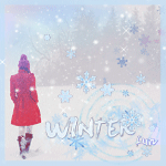 99px.ru аватар Девушка в красном пальто на фоне заснеженного леса (winter fun / зимняя радость)