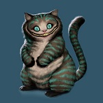 99px.ru аватар Улыбающийся Чеширский кот из сказки Алиса в Стране Чудес