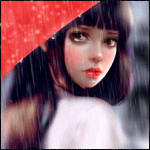99px.ru аватар Девушка с красным зонтом, by Nuehai