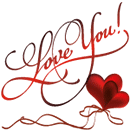 Аватар Надпись Love you / люблю тебя