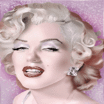 99px.ru аватар Мерилин Монро с блестящими серьгами