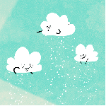 99px.ru аватар Три облачка на небе трусят снег