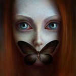 Аватар Девочка с бабочкой на лице, by jolakotturinn