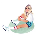 Аватар Девушка сидит на полу, ву Katharina Drees