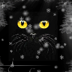 99px.ru аватар Меняющееся изображение кошек на фоне падающих снежинок