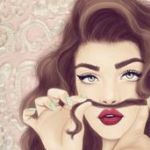 99px.ru аватар Девушка держит прядь волос над губами, ву girly_m