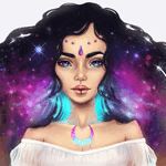 99px.ru аватар Девушка с месяцем на груди, by Sapphire Antoinette