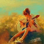 Аватар Девушка с гитарой