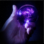 99px.ru аватар Магический шар переливается разными цветами в руке