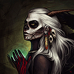 99px.ru аватар Девушка - демон с волшебным свечением в руках