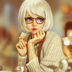 Аватар Белокурая девушка в очках
