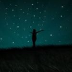 Аватар Силуэт девушки на фоне ночного неба, by Fire-Bolt