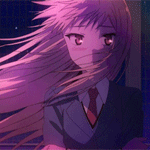 Аватар Смущенная Маширо Шина / Mashiro Shiina из аниме Кошечка из Сакурасо / Sakurasou no Pet na Kanojo с развевающимися на ветру волосами