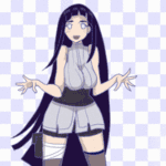 Аватар Хината Хьюга / Hinata Hyuga из аниме Наруто / Naruto танцует танец из клипа TeddyLoid feat. Daoko – ME! ME! ME!