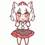 Аватар Танцующая и подмигивающая Момиджи Инубашири / Momiji Inubashiri из игры Тохо / Touhou Project / Проект Восток