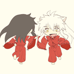 99px.ru аватар Инуяша / InuYasha в виде демона и человека, персонаж из аниме Inuyasha - Sengoku o-Togi Zoushi / Инуяша - пес-демон