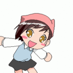 Аватар Танцующая девочка на белом фоне