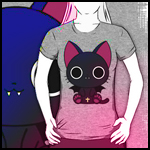 Аватар Девушка в футболке с Nyanpire / Нянпиром из аниме Nyanpire / Нянпир