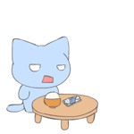 99px.ru аватар Кот опрокидывает стол с едой и злится