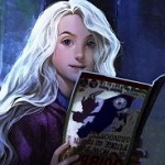 Аватар Девушка Luna Lovegood из серии романов о Гарри Поттере / Луна Лавгуд с книгой в руках. by NUMYUMY