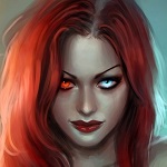 99px.ru аватар Рыжая ведьма с разными глазами