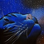 Аватар Мордочка кошки на фоне ночного неба, by Raphael Vavasseur