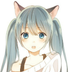 Аватар Vocaloid Hatsune Miku / Вокалоид Хатсунэ Мику с неко-ушками