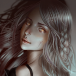 99px.ru аватар Девушка с золотыми глазами и косичкой в волосах