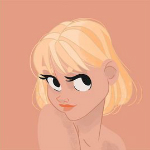 99px.ru аватар Девушка с короткими светлыми волосами, by Pernille &;rum