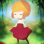 99px.ru аватар Светловолосая девочка в бордовом платье