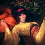 Аватар Девушка лежит у куста роз, by tsuaii