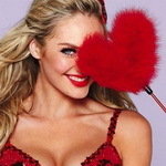 Аватар Супермодель ангелов Victorias Secret - Кэндис Свейнпол с красным сердечком