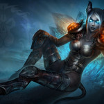 Аватар Девушка - дреней в латах и с синими глазами / арт к игре World of Warcraft