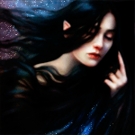 99px.ru аватар Эльфийка с длинными черными волосами, by MartaEmilia